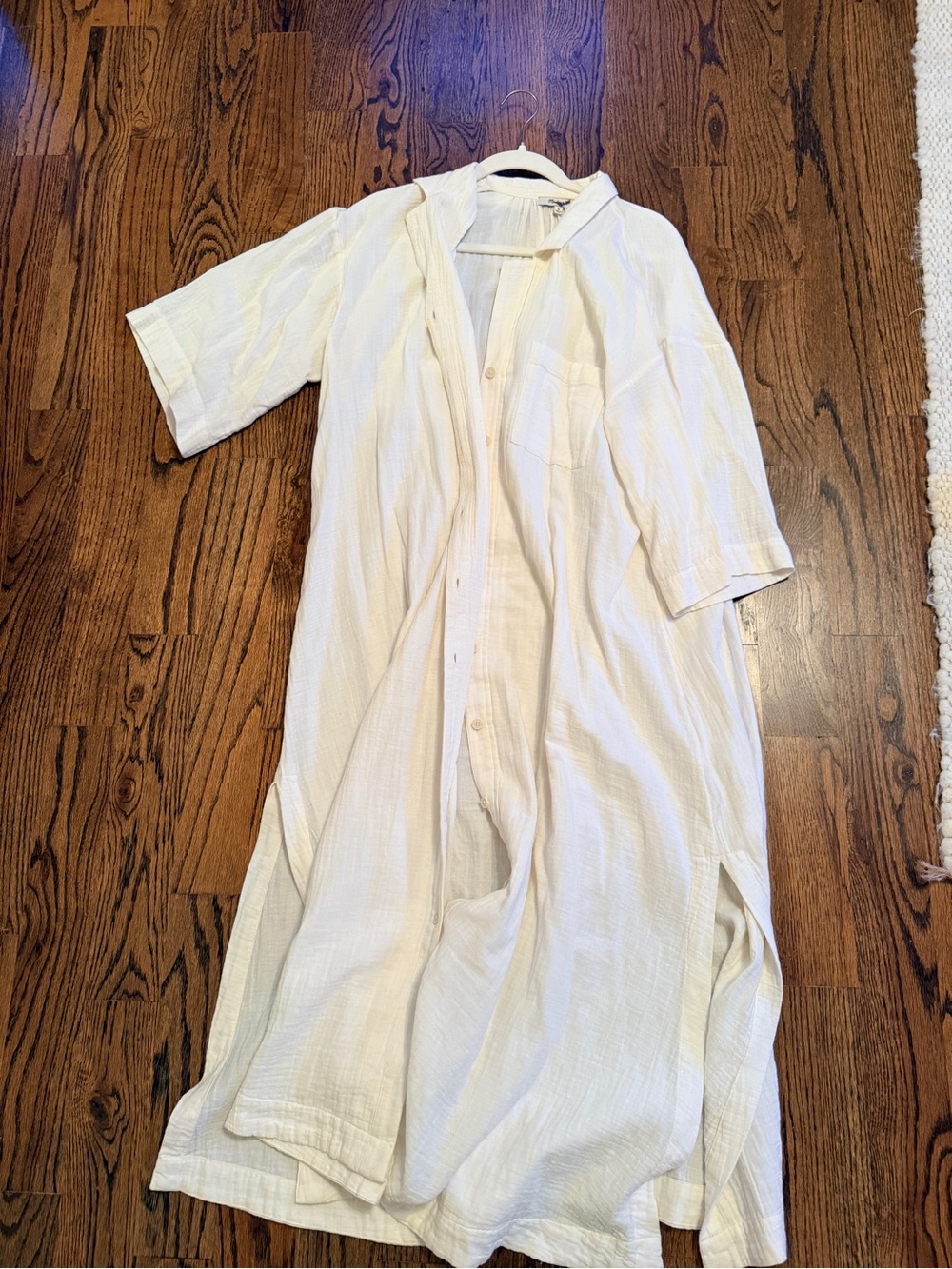 Madewell Ivory Shirt Dress